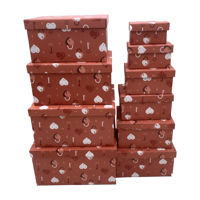 Imagen de Cajas de regalo forradas, set x10, varios diseños