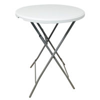 Imagen de Mesa Berlina Home, alta, patas plegables, de PVC y hierro, ideal para bar
