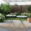 Imagen de Mesa de PVC y hierro, patas plegables, Berlina Home, alta ideal para bar