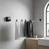 Imagen de Tendedero de ropa de pared extensible, de plástico, 6m, NEGRO Maxeb