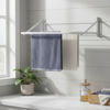Imagen de Tendedero de ropa de pared, rebatible de acero pintado, BLANCO Maxeb