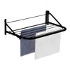 Imagen de Tendedero de ropa de pared, rebatible de acero pintado, NEGRO