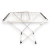 Imagen de Tendedero de ropa de pie con alas, plegable patas con plástico, de acero pintado, BLANCO Maxeb
