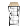 Imagen de Mueble organizador multiuso recibidor de hierro y MDF, en caja Berlina Home