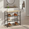 Imagen de Mueble organizador multiuso recibidor de hierro y MDF, en caja Berlina Home