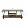 Imagen de Mueble rack de hierro y madera con estantes, en caja Berlina Home
