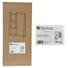 Imagen de Mueble perchero con estantería lateral de hierro y MDF, en caja Berlina Home