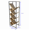Imagen de Mueble biblioteca de hierro y MDF, 8 estantes diagonales, en caja Berlina Home