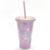 Imagen de Vaso con sorbito, de acrílico 450ml, varios diseños en caja