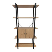 Imagen de Mueble estantería de hierro y MDF, 5 estantes, en caja, Berlina Home