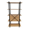 Imagen de Mueble estantería de hierro y MDF, 5 estantes, en caja, Berlina Home