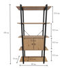 Imagen de Mueble estantería de hierro y MDF, 5 estantes, en caja, Berlina Home