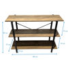 Imagen de Mueble organizador multiuso recibidor de hierro y MDF, con 3 estantes, en caja Berlina Home