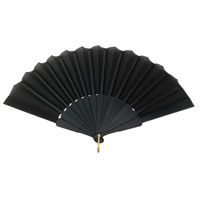 Imagen de Abanico de plástico y tela, PACK x12, varios colores