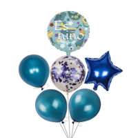 Imagen de Globo metalizado bebé, x6, en bolsa 2 colores