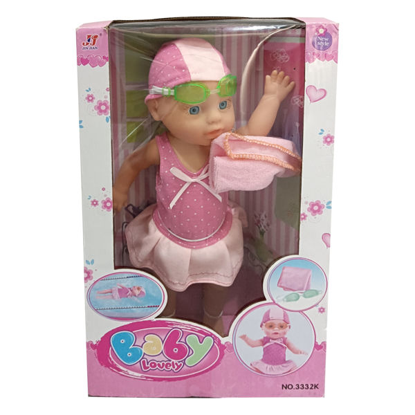 Imagen de Muñeca nadadora, 3AA en caja 2 modelos