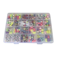 Imagen de Cuentas para armar pulseras y collares, en caja de plástico