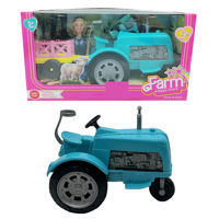 Imagen de Muñeca con tractor y accesorios, en caja