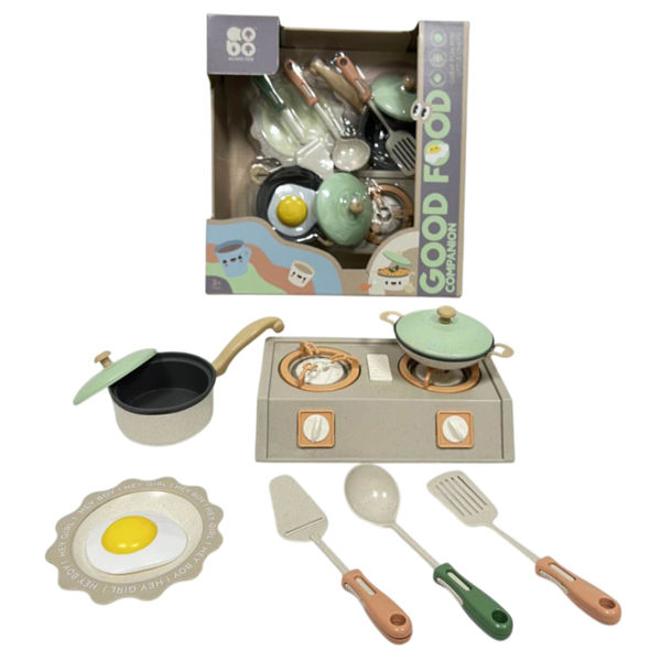 Imagen de Set de cocina, 10 piezas de plástico reciclado, en caja