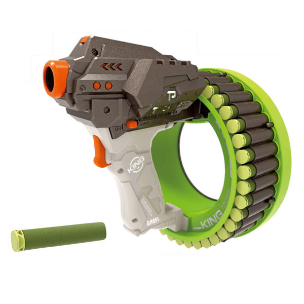 Imagen de Pistola lanza dardos de goma EVA, 40 dardos 4AA, en caja