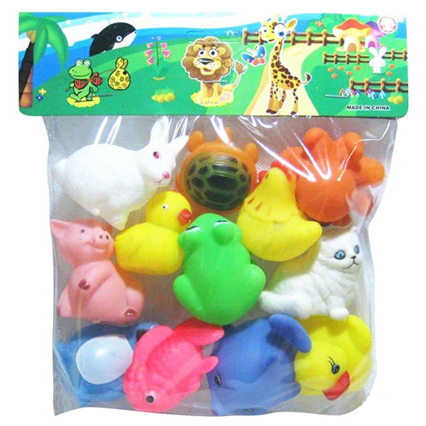 Imagen de Animales de goma con chifle x12, en bolsa
