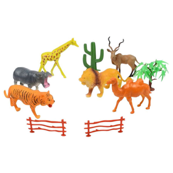 Imagen de Animales de la selva x6, con accesorios, en bolsa