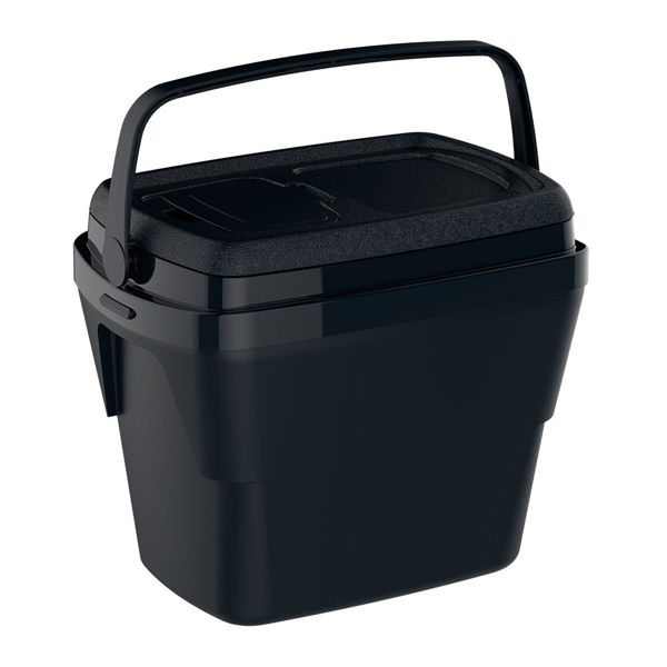 Imagen de Conservadora térmica SOPRANO TROPICAL 28L, con tapa de acceso rápido, NEGRO