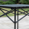 Imagen de Mesa enrollable cuadrada de aluminio pintado plegable, portátil, en bolsa varios colores