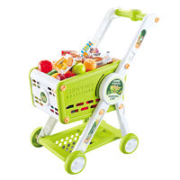 Imagen de Carrito de supermercado con accesorios, altura regulable, en caja, 2 colores