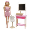 Imagen de Muñeca con tocador y accesorios de spa, en caja