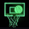 Imagen de Tablero de basket para pared, o sobre puerta, marco luminoso, brilla en la oscuridad, con pelota e inflador, en caja