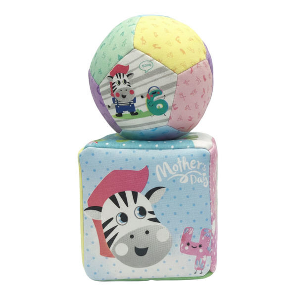 Imagen de Pelota y cubo de cuerina, en bolsa