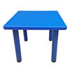 Imagen de Mesa de plástico, estructura de metal, patas con base antideslizante de altura regulable, se ajustan a la tapa con tornillos, varios colores