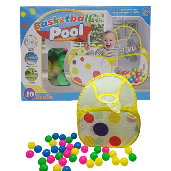 Imagen de Pelotero corral de PVC, con 40 pelotas, en caja