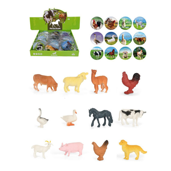 Imagen de Animales de granja, mini, CAJA x48, varios modelos