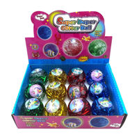 Imagen de Pelota maciza con luz, CAJA x12, varios colores