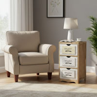 Imagen de Mueble organizador de madera, 3 cajones, en caja