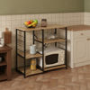 Imagen de Mueble organizador de hierro y MDF, 5 estantes y ganchos, en caja, Berlina Home