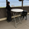 Imagen de Mesa de PVC y hierro, patas plegables, Berlina Home, alta ideal para bar
