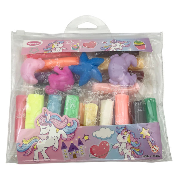 Imagen de Masa para modelar soft, 12g x24 rollos, con accesorios, en bolsa