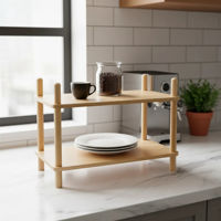 Imagen de Mueble estantería de bambú 2 estantes, para apoyar, en caja
