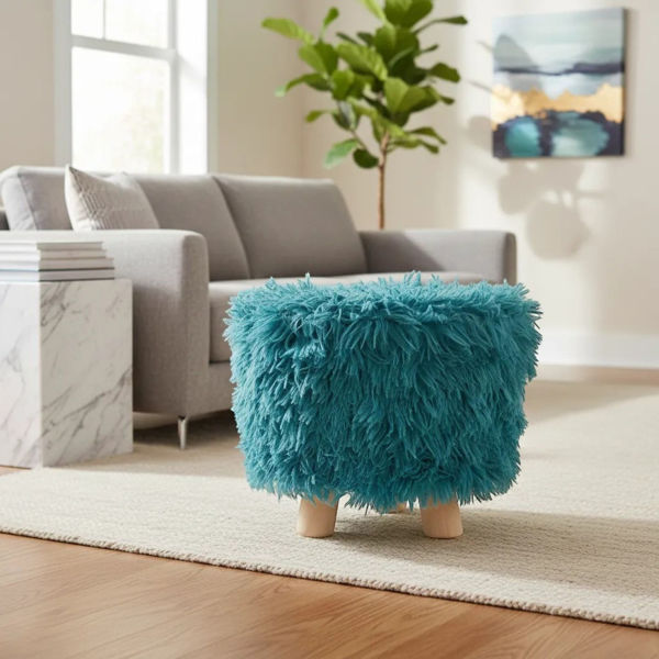 Imagen de Banquito de madera 4 patas, varios colores