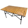 Imagen de Mesa enrollable rectangular de aluminio pintado plegable, portátil, en bolsa, varios colores