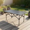 Imagen de Mesa enrollable rectangular de aluminio pintado plegable, portátil, en bolsa, varios colores