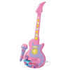 Imagen de Guitarra de plástico con luz y sonido, con micrófono, conexión jack para celular, 3AA, en caja