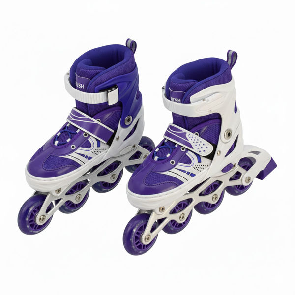 Imagen de Patines 4 en línea, talle M, del 34 al 38, varios colores, en bolsa de PVC
