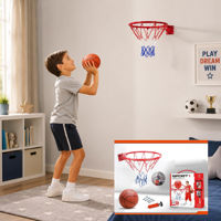 Imagen de Aro de basket de metal, 32cm con pelota e inflador, en caja