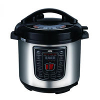Imagen de Olla a presión eléctrica, acero inoxidable, digital, con accesorios, 6L, 1000W, en caja, WINNING STAR