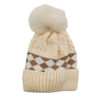 Imagen de Gorro infantil, tejido forrado con pompón, varios colores