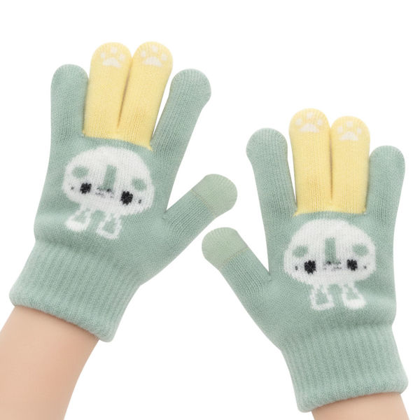 Imagen de Guantes infantiles, tejidos, varios colores